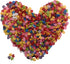 6mm 100Pcs Heart Shape Mixed Color Mini Buttons for DIY Handmade Craft Art Sewing Doll Cloth Buttons...