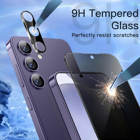 JETech Privacy Screen Protector for Samsung Galaxy S24+ / S24 Plus 5G 6.7-Inch with Camera Lens Protector, Anti-Spy Tempered Glass Film, Fingerpri...