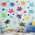 Supzone Colorful Paint Wall Decal Inspirational Quotes Wall Stickers Ink Splatter Splotches Wall Decal Watercolor Paint Splash Wall Art Sticker fo...