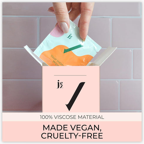 Jez Your Intima Wipes 30-Pack - Women's Feminine Care, Hygiene Products On the Go, Quick & Instant Freshness - Individually Packed Wet Wipe & Trav...