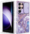 Designed for Samsung Galaxy S24 Ultra Case, with Slide Camera Cover & Screen Protector, Fade-Proof Chic Pattern, Shockproof Protective, Slim Thin ...