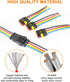 NAOEVO 4 Pin Connector Waterproof, 16 AWG 4 Wire Connectors, Automotive Electrical Connectors Male and Female Way with Heat Shrink Tubing for Car ...