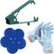 Rose Leaf Thorn Stripper Set of 3 Pcs with Metal Rose Stem Thorn Stripping Tool, Plastic Thorn Remover Tool & Garden Gloves...