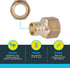 SharkBite 3/4 x 1/2 Inch FNPT Crimp Connector, Brass Plumbing Fitting, PEX Pipe, PE-RT, UC092LFA...