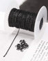 33 Feet Black Stainless Steel Flat Cable Chains Link Spool Bulk with 20 Lobster Clasps and 50 Jump Rings for Pendant Necklace Jewelry DIY Making...