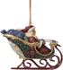 Enesco Jim Shore Heartwood Creek Santa in Sleigh Event Ornament...