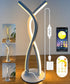 Daymeet Table Lamp for Bedroom, Bedside Lamps for Nightstand Dimmable, 3 Color Temperatures Night Stand Light with Remote and APP Control Desk Lam...