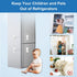 Refrigerator Lock AOSITE 4 Pack Mini Fridge Locks for Kids No Drill Cabinet Lock with Keys Cupboard Lock Child Safety Locks for Cabinets Drawer Lo...