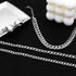 yfstyle 3PCS Silver Anklet for Women 14K Cuban Anklet Silver Ankle Bracelets for Women Stainless Steel Waterproof Cuban Link Anklets Set Layered A...