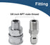Pressure Washer Quick Connect 3/8 Inch, Pressure Washer Fittings, Adapter Set, Male Thread, 4 Pieces...