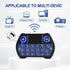 EASYTONE Backlit Mini Wireless Keyboard with Touchpad Mouse Combo Remote Control with Rechargeable Li-ion Battery and Multimedia Keys for Android ...