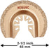 Oscillating Tool Blades, HEMUNC 5pcs Universal Semicircle Carbide Oscillating Multitool Saw Blades Accessories kit Compatible with Dewalt Dremel R...