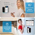 2 Pack Magnetic Pen Holder, Acrylic Magnetic Dry Erase Marker Holder with Full Magnet Back and 4 Compartments, Magnetic Pencil Cup Locker Organize...