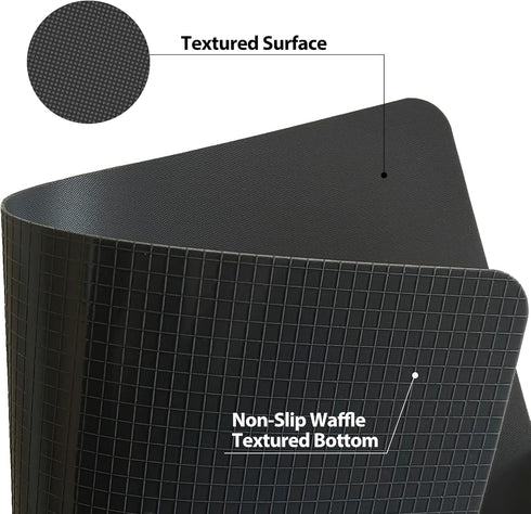 Plastic Cutting Boards for Kitchen, WK Small Flexible Cutting Board Set of 3, Non Slip Cutting Mats for Meat, BPA Free, Dishwasher Safe, Mini Size...