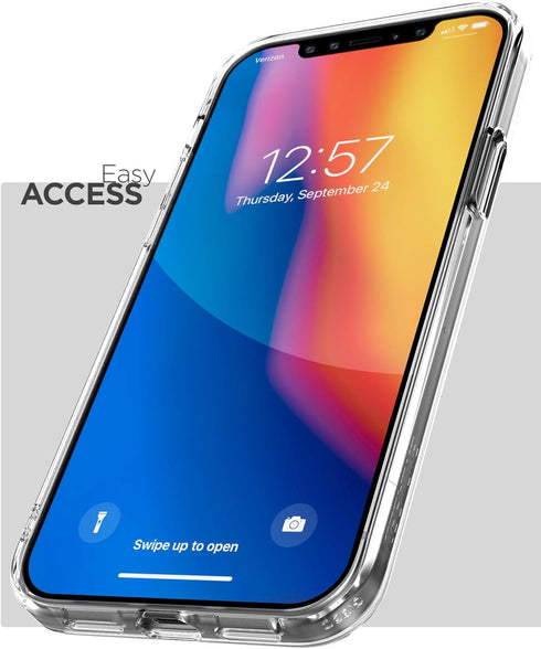 Encased X-Clip Designed for iPhone 12 Mini Clear Case with Belt Holster...