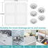 60Pcs-Disposable Shower Drain Hair Catcher&bathtub drain stopper&Shower Hair Drain Catcher,Kitchen Sink Drain Strainer&Bathtub Hair Catcher for Si...