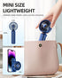 FrSara Portable Handheld Fan, Mini Desk Fan, Multi-Function Fan, 2000mAh Ultra-Long Battery Life, Ultra-Quiet, 3-Speed Adjustment(Blue)...