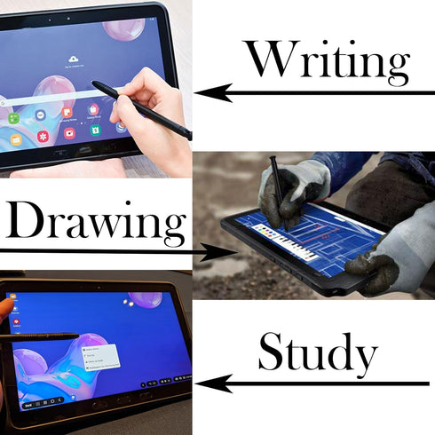 Galaxy Tab Active 4 Pro T630 T638 T636 S Pen Galaxy Tab Active 4 Pro Stylus Pen Replacement for Samsung Galaxy Tab Active4 Pro S Pen with Tips (Bl...