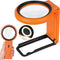 30X 40X Magnifying Glass with Light and Stand, Foldable Handheld Magnifying Glass 18 LED Illuminated Lighted Magnifier for Macular Degeneration, S...