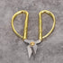 Sewing Scissors, Household Scissors with Large Golden Handle Small Silver Cutters Crafts Making Tool Ideal for Jewelry Processing Jewelry Making N...