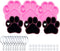 3pc Shiny Paw with Heart Resin Silicone Mold, Dog Paw Print Keychain Mould Crafts Epoxy Resin with 10PC Key Ring(DY0292+DY0292+DY0292)...