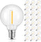 Mlambert G40 LED Replacement Light Bulbs for String Lights, Dimmable E12 Base Shatterproof Bulbs, 1W Equal to 5W, Warm White 2700K, 25Pack, Not So...