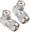 CESS UHF Right Angle Adapter L Shape 90 Degree RF Coax Connector for CB Radio, Nickel-Plated Housing, PL259 Male to SO239 Female, Gold-Plated Pin ...
