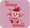 More Espresso Less Depresso Coffee Mat - Hot Pink Espresso Coffee Bar Mat, Espresso Coffee Bar Accessories, Coffee Station Mat, Coffee Maker Mat f...