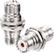 Superbat SO-239 Bulkhead Connector UHF Female Nut Bulkhead Panel Mount Connector, SO239 to SO 239 Adapter for J pole antenna 1/4 Wave antenna etc....