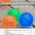 12pack Squeaky Dog Toys Spiky Dog Balls Cleans Teeth and Promotes Dental and Gum Health for Your Pet Squeaker Ball Toys for Aggressive Chewers (S ...