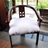Softlife White Small Faux Fur Sheepskin Throw Rug Fluffy Shag Fur Chair Cover Pad Washable Square Area Rugs for Living Room Bedroom Dorm 20" x 20"...