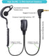 2-Pack Walkie Talkie Earpiece with Mic, 2.5mm 1-Pin G-Shape Walkie Talkie Headset with PTT, ONLY Compatible with Motorola Talkabout Two-Way Radios...