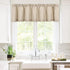 Valea Home Waffle Woven Textured Valance Curtains for Bathroom Water Repellent Window Covering Short Curtain, Taupe, 60 x16 inches, 1 Panel...