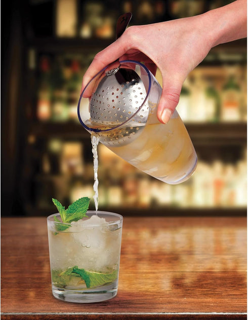 HIC Kitchen Bar Julep Bar Strainer, 18/8 Stainless Steel...