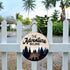 LHIUEM The Adventure Begins Wooden Hanging Sign,Woodland Wall Decor,Bear Mountain Inspirational Quotes Wooden Sign For Home Cabin Decor,Forest Cam...