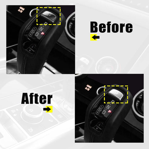 X AUTOHAUX Gear Shift Button Cover Gear Shift Knob Lever Parking Button Trim Cover Replacement LR086213 for Land Rover Range Sport 2014+ Gray...