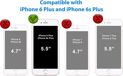 CellEver Waterproof Case for iPhone 6s Plus/iPhone 6 Plus, 5.5-Inch, Clear Waterproof IP68 Certified Shockproof Sandproof Snowproof Full Body Seal...
