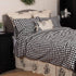 Piper Classics Vintage Check Black King Sham Set of 2 21x37+4...