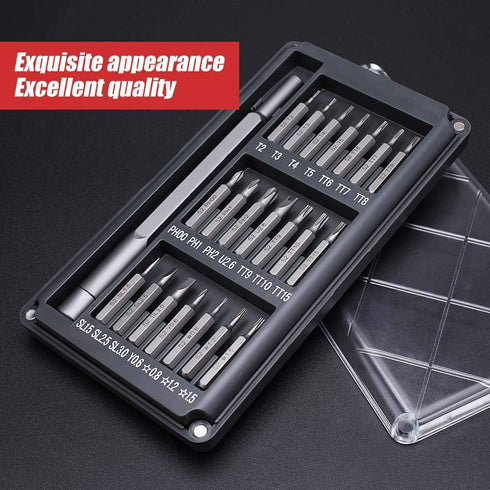 21bit Precision Screwdriver Set, Magnetic Screwdriver mini Set for Repairing Cell Phones, Watches, Laptops?Camera and Most Other Electronics (21 i...
