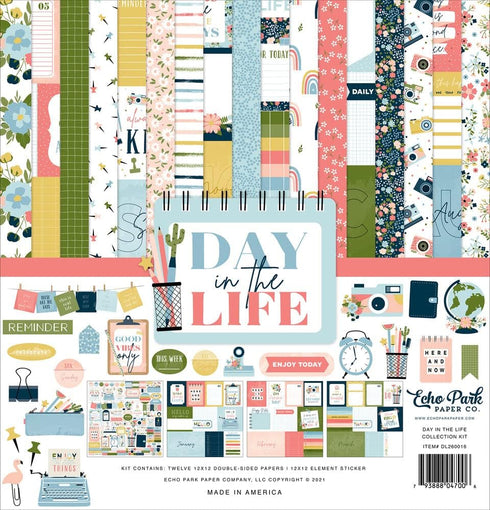 Echo Park Paper Company Day in The Life Collection Kit, White...