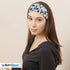 RiptGear Stretch Sport Headband for Women (Mosaic Black) — Made of Non-Slip Sweat Wicking Fabric — Great for Yoga, Running or The Gym — Soft Headb...