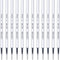 Black Gel Pens Refills, 12 Pack Retractable Gel Ink Pen Refills Bulk, Fine Point 0.5mm Tip Smooth Writing Quick Dry Gel Pen Refills for Journaling...