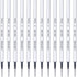 Black Gel Pens Refills, 12 Pack Retractable Gel Ink Pen Refills Bulk, Fine Point 0.5mm Tip Smooth Writing Quick Dry Gel Pen Refills for Journaling...