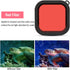 Camera Lens Diving Filter, for 8 Action Camera Dive Len Filter Waterproof Shell Underwater Diving Lens Filter with Rope (Red)...