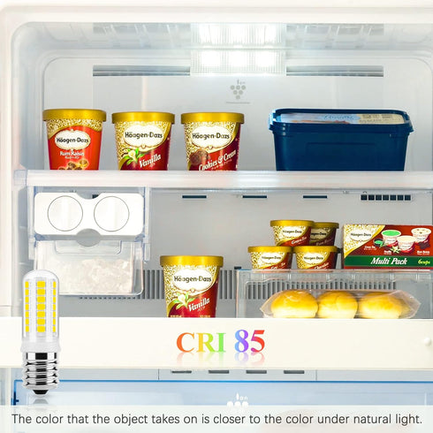 DiCUNO E17 LED Bulb Under Microwave Oven Lights, Daylight White 5000K, 3W (40W Halogen Replacement) 400LM 120V E17 Intermediate Base Light Bulb fo...