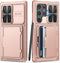 for Samsung Galaxy S23 Ultra Case with Card Holder (4-5 Cards) & Slide Lens Cover & Kickstand, Rugged Anti-Drop Wallet Phone Case Cover Compatible...