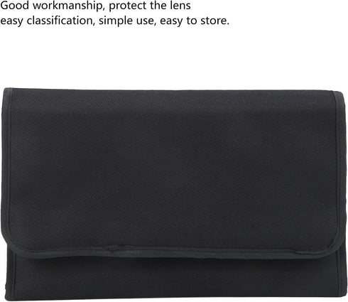 Collapsible Camera Lens Filter Wallet Case 10 Pockets Filter Bag for P Series Filter Pouch...