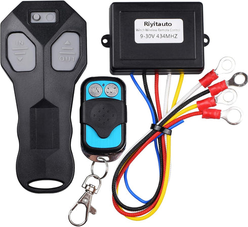 Wireless Winch Remote Control Kit for Car Truck Jeep ATV SUV 12V Handset Switch Recovery Wireless Waterproof Wireless Remote for Winch...