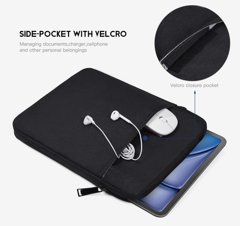 10 inch Tablet Sleeve Case for 11-in iPad Pro M4,iPad Air M2(2024),10.9 inch iPad,10.2 iPad,10.9" iPad Air,10.5 iPad Pro Air,Fire Max 11 Tablet/Ki...