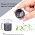Small Pill Case Metal Pill Box - Waterproof Pill Container Single Round Aluminum Alloy Storage Medicine Holder Organizer Multitool EDC Every Day f...